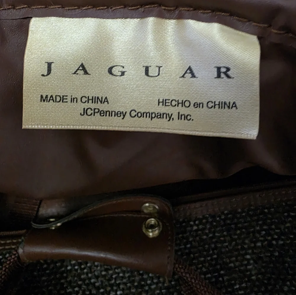 Brown Tweed Bag Jaguar Luggage